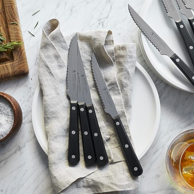 HENCKELS Razor-Sharp Steak Knife Set of 8, German Engineered Informed by 100+ Years of Mastery