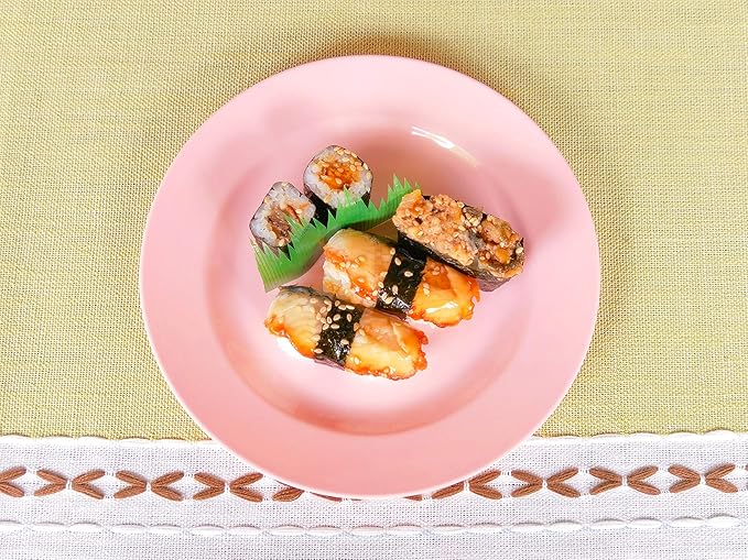 POSATE Plastic Plates Disposable 60 PCS, Heavy Duty 30 Dinner Plates 10.25" and 30 Dessert Plates 7.5" for Party, Pink