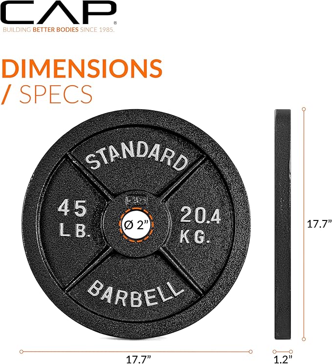 CAP Barbell 2-Inch Olympic Weight Plate | Multiple Options