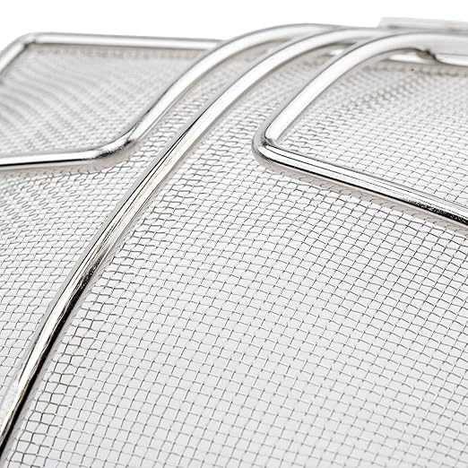 Winco Square Mesh Skimmer, 6.75-Inch, Medium, Nickel