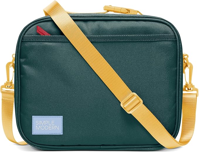 Simple Modern Hadley Lunch Box with Shoulder Strap | Kids & Adults | Insulated Bag with Pockets for Women, Men, Girls, Boys