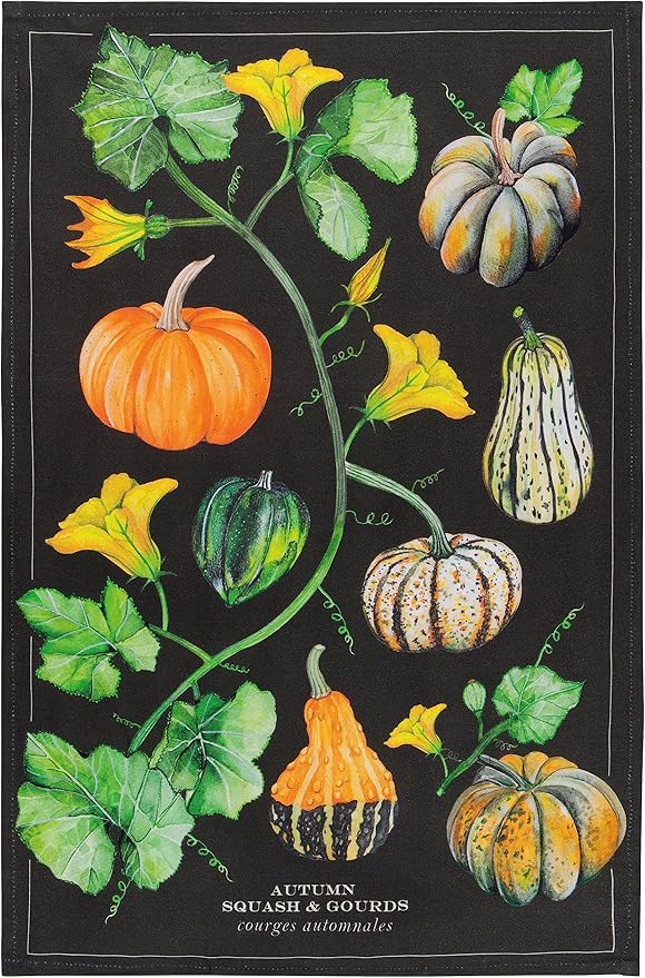 Now Designs 18" x 28" Printed Dishtowel | Autumn Squash