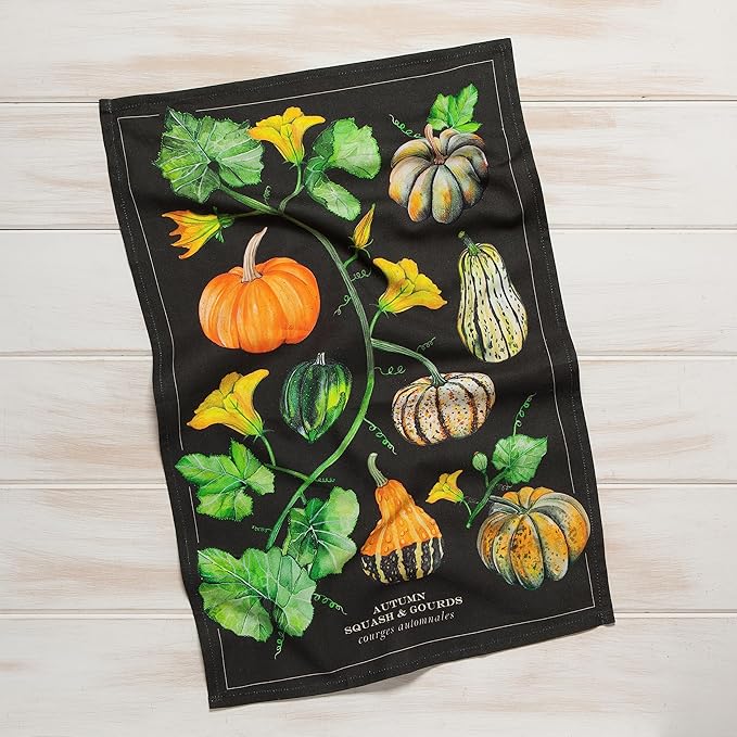 Now Designs 18" x 28" Printed Dishtowel | Autumn Squash